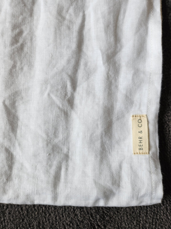 STONEWASHED LINEN RECTANGLE CUSHION COVER | 35*55 | Pearl