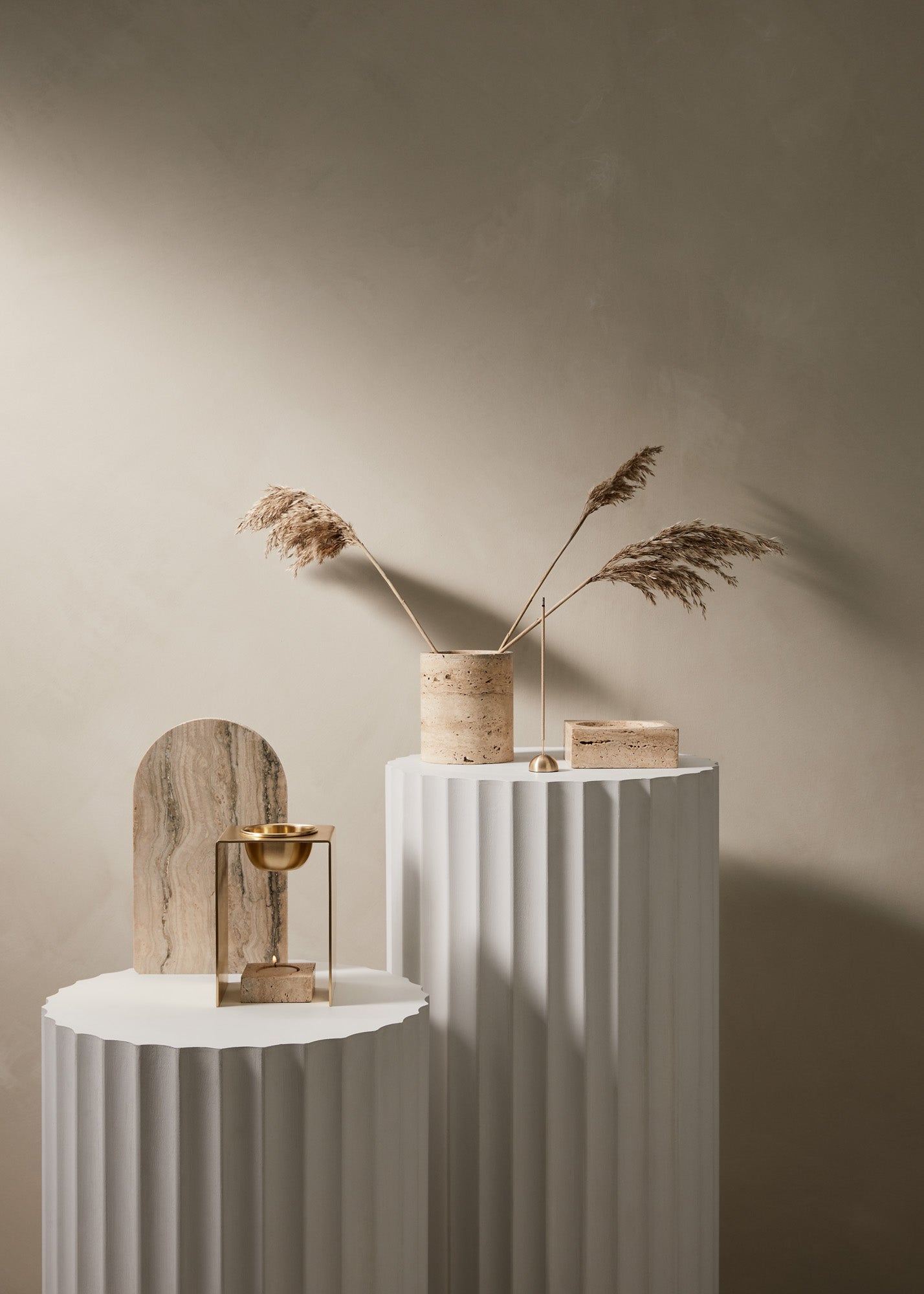 ARCH STONE TRIVET | Limited Edition Travertine - Shop premium Home Decor for modern interiors - premium homewares - luxury home decor online