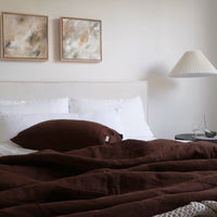 STONEWASHED LINEN RECTANGLE CUSHION COVER | 35*55 | Cocoa - Shop premium Home Decor for modern interiors - premium homewares - luxury home decor online