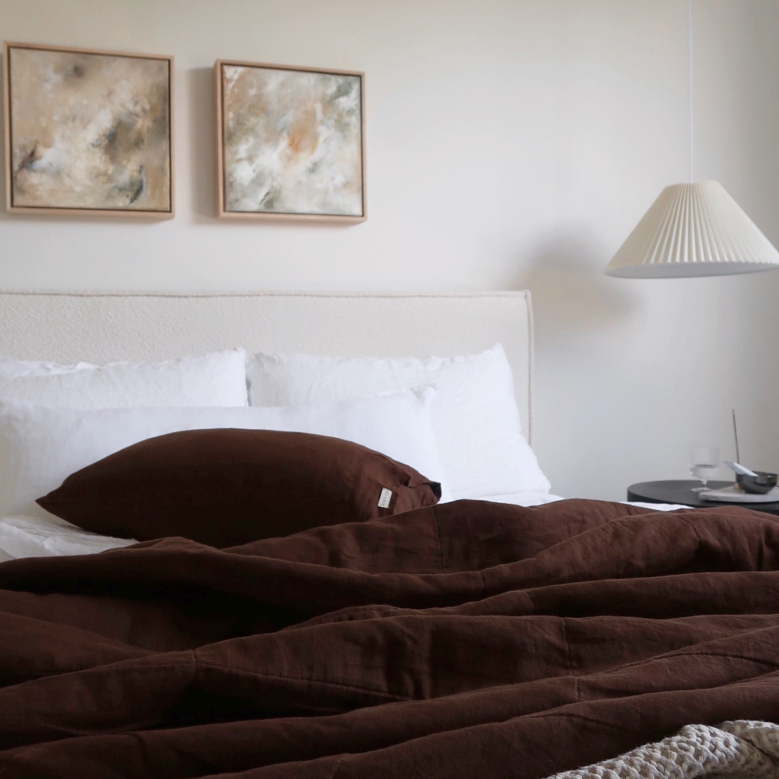 STONEWASHED LINEN RECTANGLE CUSHION COVER | 35*55 | Cocoa - Shop premium Home Decor for modern interiors - premium homewares - luxury home decor online