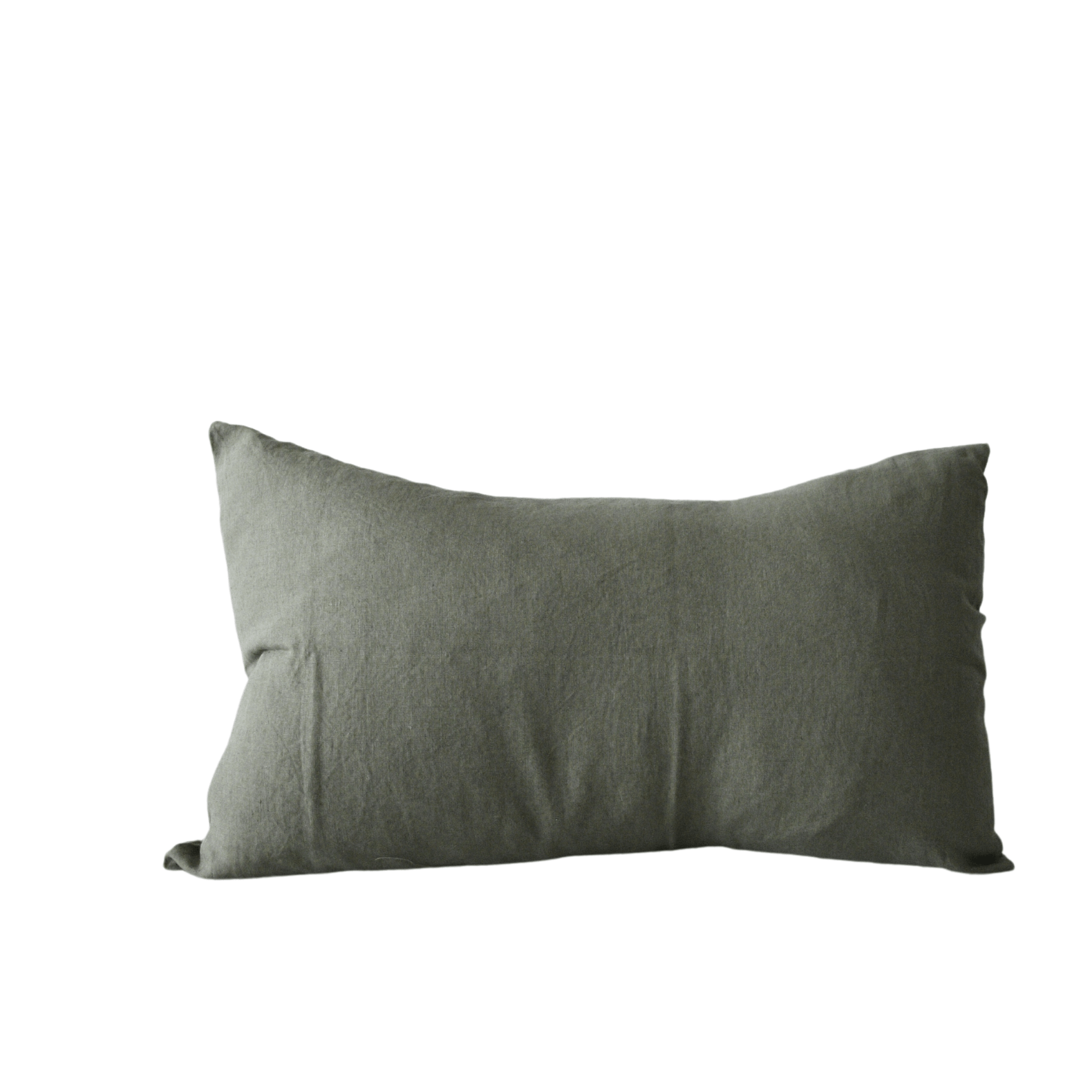 STONEWASHED LINEN RECTANGLE CUSHION COVER | 35*55 | Sage - Shop premium Home Decor for modern interiors - premium homewares - luxury home decor online