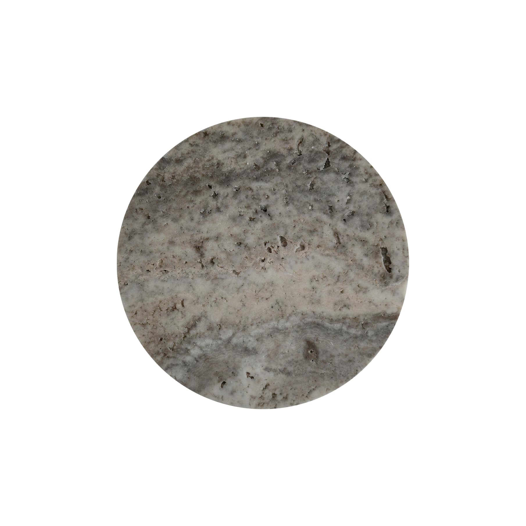 MINI ROUND STONE TRIVET | Silver Travertine (unfilled) - Shop premium Home Decor for modern interiors - premium homewares - luxury home decor online