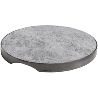 GEO GRAZING BOARD ROUND | Black Nickel & Grey Tundra - Shop premium Home Decor for modern interiors - premium homewares - luxury home decor online