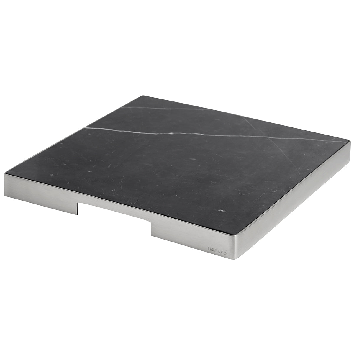 GEO GRAZING BOARD SQUARE | Brushed Nickel & Nero - Shop premium Home Decor for modern interiors - premium homewares - luxury home decor online
