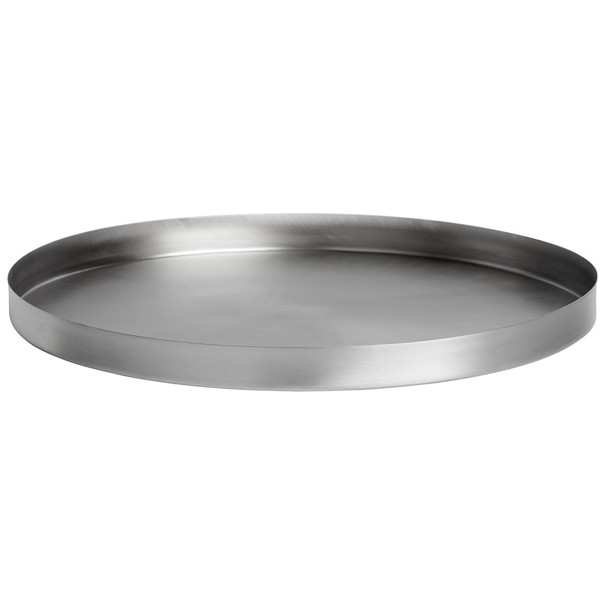 GEO ROUND TRAY | Brushed Nickel - Shop premium Home Decor for modern interiors - premium homewares - luxury home decor online