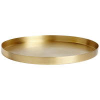 GEO ROUND TRAY | Brass - Shop premium Home Decor for modern interiors - premium homewares - luxury home decor online