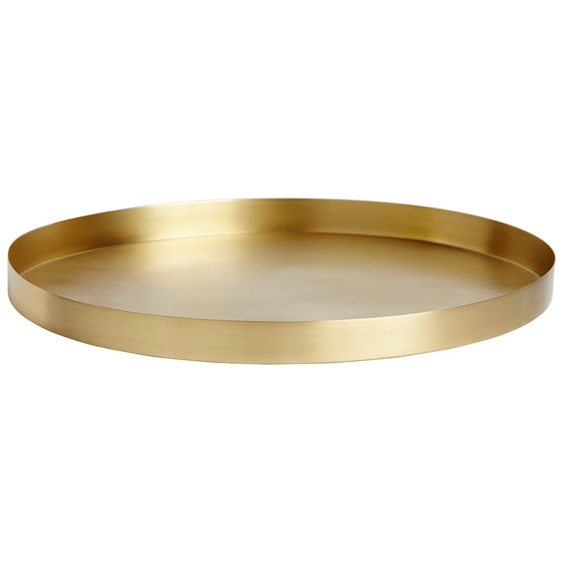 GEO ROUND TRAY | Brass - Shop premium Home Decor for modern interiors - premium homewares - luxury home decor online