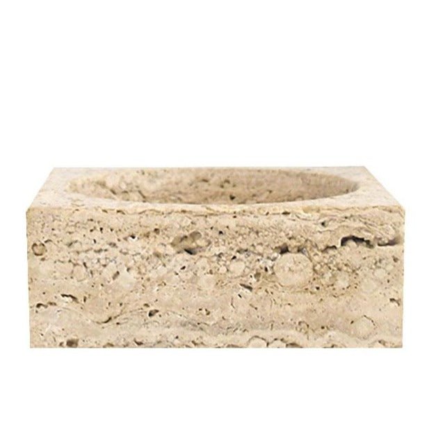 INCENSE HOLDER / BOWL | Travertine - Shop premium Home Decor for modern interiors - premium homewares - luxury home decor online
