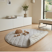 Behr&Co reversible ash (grey) and stripe baby play mat which can be used for tummy time too