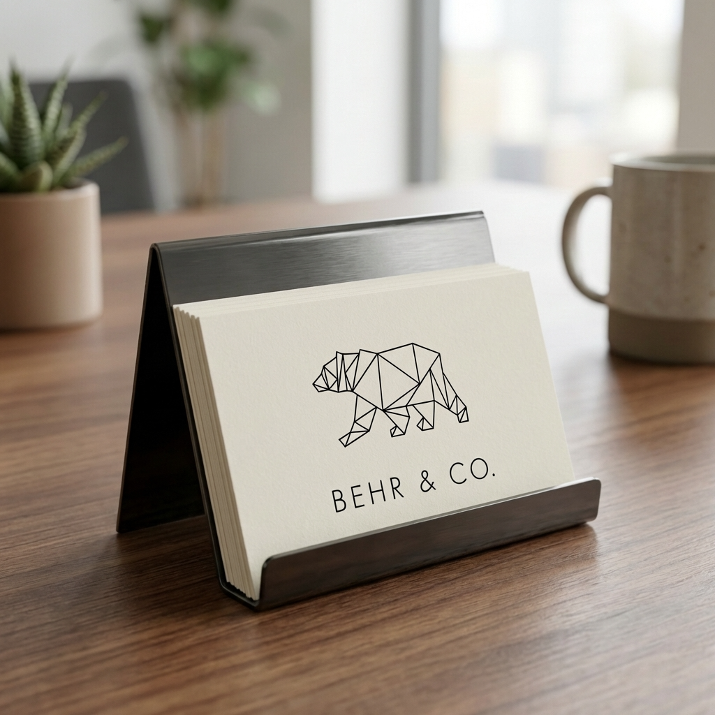 BUSINESS CARD HOLDER | Black Nickel - Shop premium Home Decor for modern interiors - premium homewares - luxury home decor online