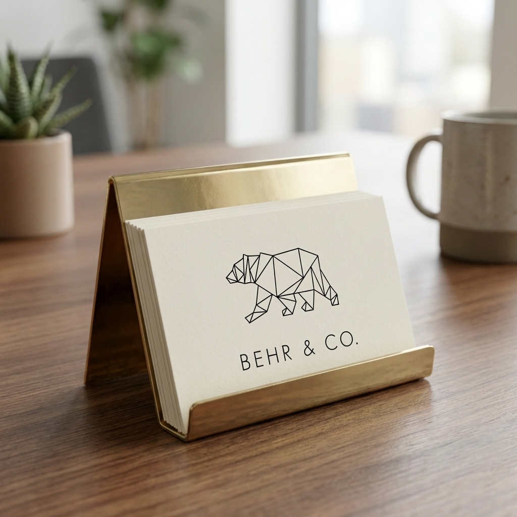 BUSINESS CARD HOLDER | Brass - Shop premium Home Decor for modern interiors - premium homewares - luxury home decor online