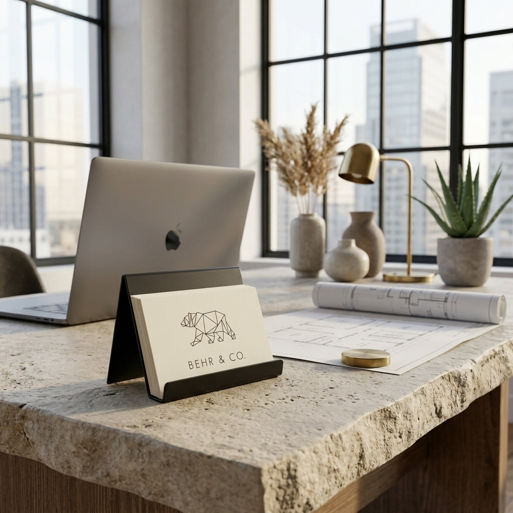 BUSINESS CARD HOLDER | Black - Shop premium Home Decor for modern interiors - premium homewares - luxury home decor online