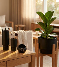 CENTURY POT | Black - Shop premium Home Decor for modern interiors - premium homewares - luxury home decor online