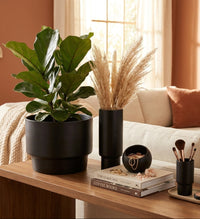 CENTURY POT | Black - Shop premium Home Decor for modern interiors - premium homewares - luxury home decor online