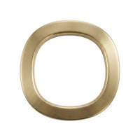 Gold circular object on a white background