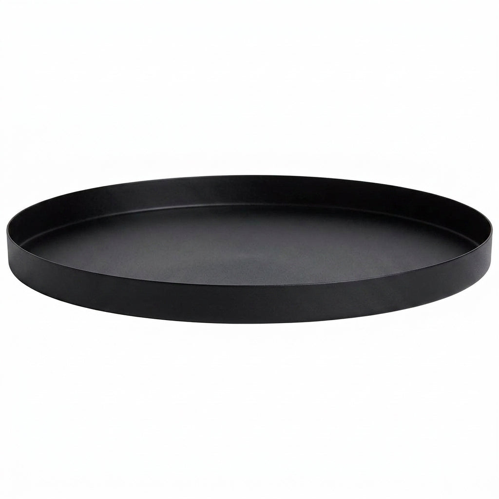 GEO ROUND TRAY | Matt Black