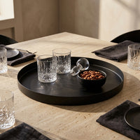GEO ROUND TRAY | Matt Black