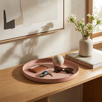 GEO ROUND TRAY | Blush - Shop premium Home Decor for modern interiors - premium homewares - luxury home decor online