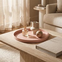 GEO ROUND TRAY | Blush - Shop premium Home Decor for modern interiors - premium homewares - luxury home decor online