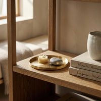 GEO ROUND TRAY MINI | Brass - Shop premium Home Decor for modern interiors - premium homewares - luxury home decor online