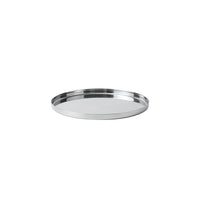 GEO ROUND TRAY MINI | Polished Stainless Steel