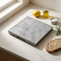 GEO GRAZING BOARD SQUARE | Black Nickel & Tundra Grey