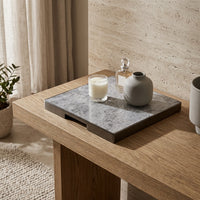 GEO GRAZING BOARD SQUARE | Black Nickel & Tundra Grey
