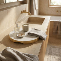 GEO GRAZING BOARD ROUND | Brass & Carrara