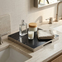 GEO GRAZING BOARD SQUARE | Brushed Nickel & Nero