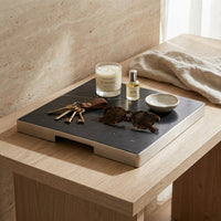 GEO GRAZING BOARD SQUARE | Brushed Nickel & Nero