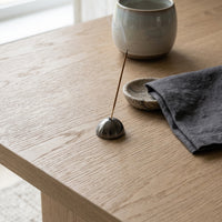 HALF MOON INCENSE HOLDER  | Black Nickel