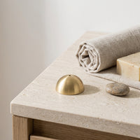 HALF MOON INCENSE HOLDER  | Brass