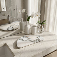 HALF MOON STONE TRIVET | Limited Edition Arabescato - Shop premium Home Decor for modern interiors - premium homewares - luxury home decor online