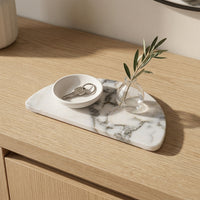 HALF MOON STONE TRIVET | Limited Edition Arabescato - Shop premium Home Decor for modern interiors - premium homewares - luxury home decor online