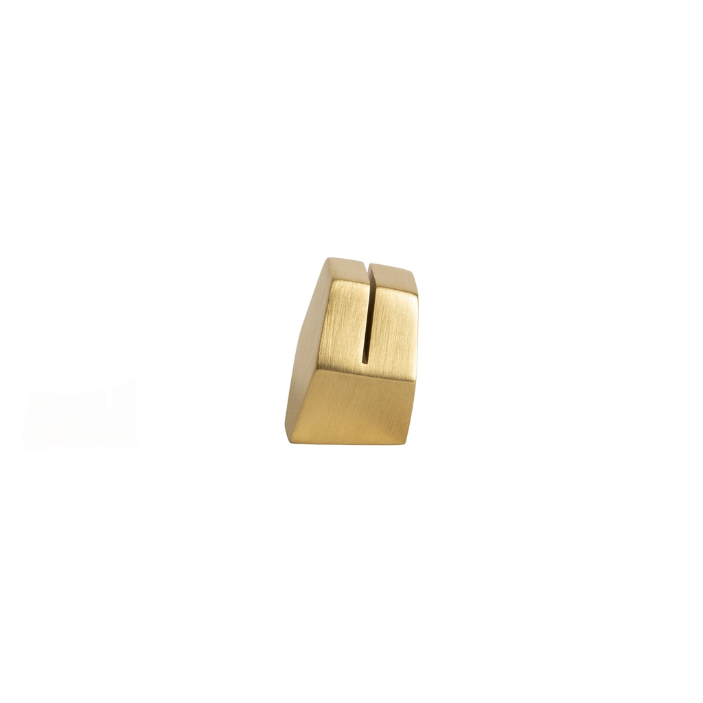 HEXAGON CARD HOLDER | Brass