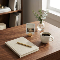 HEXAGON CARD HOLDER | Brass