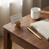 HEXAGON CARD HOLDER | Brass