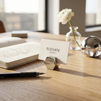 HEXAGON CARD HOLDER | Nickel