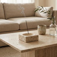 INCENSE HOLDER / BOWL | Travertine