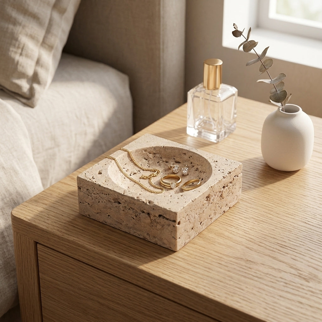 INCENSE HOLDER / BOWL | Travertine