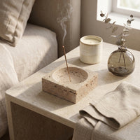 INCENSE HOLDER / BOWL | Travertine