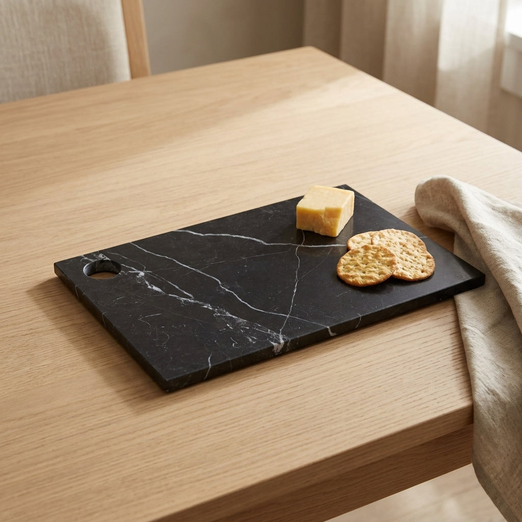 MARBLE CHEESE BOARD | Black