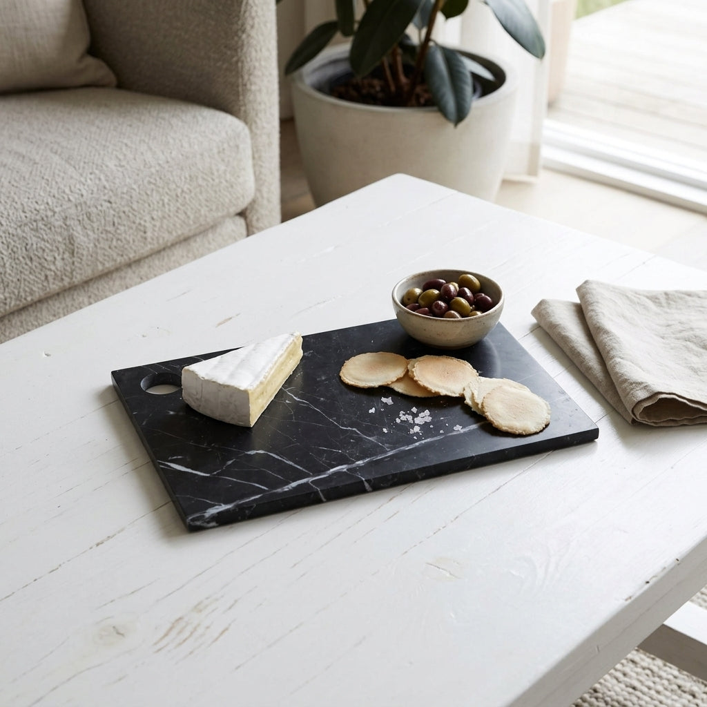 MARBLE CHEESE BOARD | Black