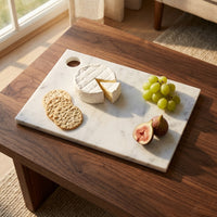 MARBLE CHEESE BOARD | White