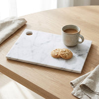 MARBLE CHEESE BOARD | White