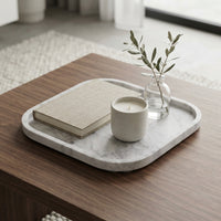 MARBLE SQUIRCLE TRAY | Carrara