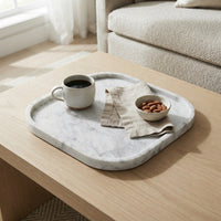 MARBLE SQUIRCLE TRAY | Carrara