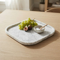 MARBLE SQUIRCLE TRAY | Carrara