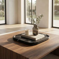 MARBLE SQUIRCLE TRAY | Nero Marquina