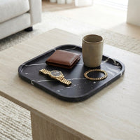 MARBLE SQUIRCLE TRAY | Nero Marquina